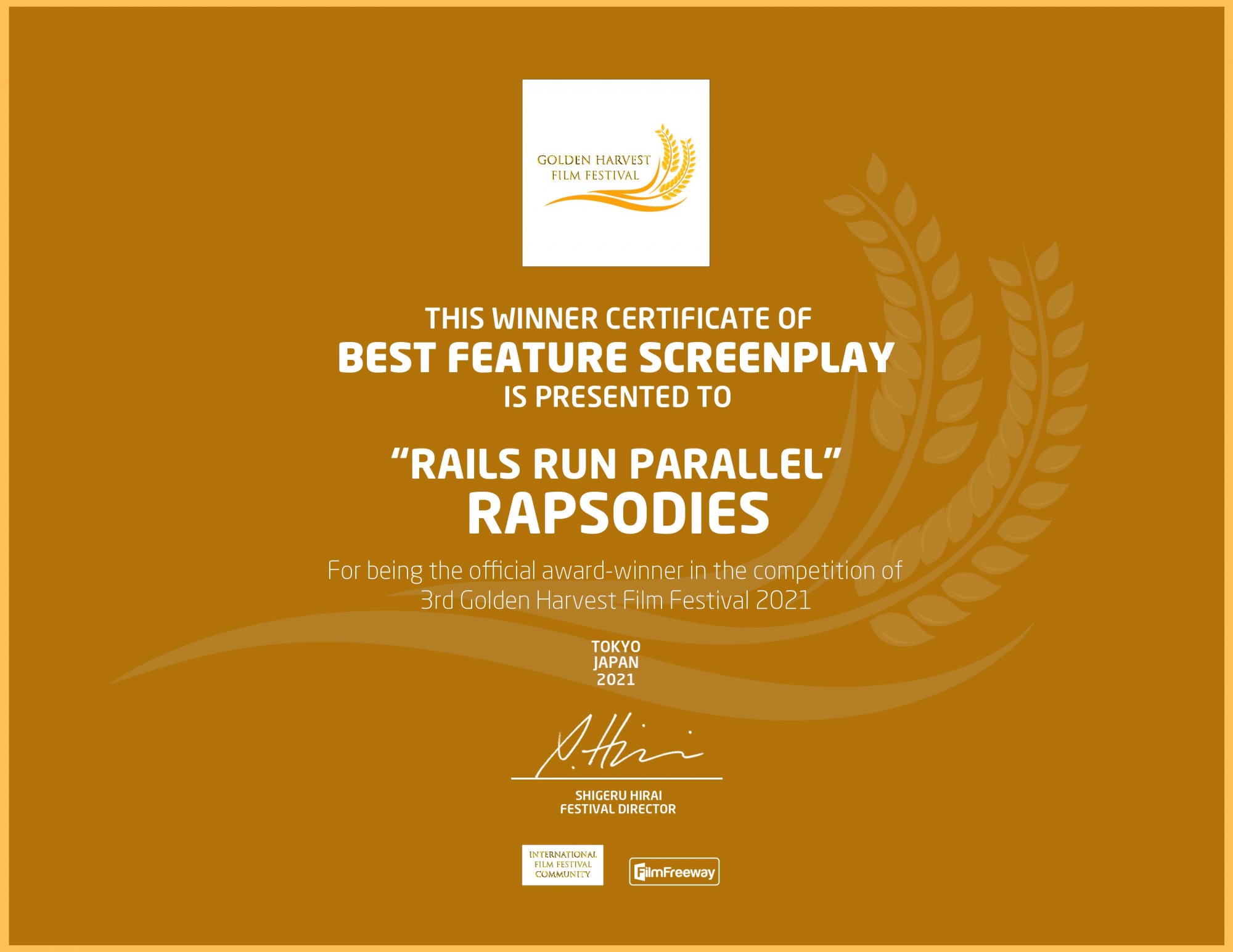 Rails Run Parallel - Best Feature Screenplay