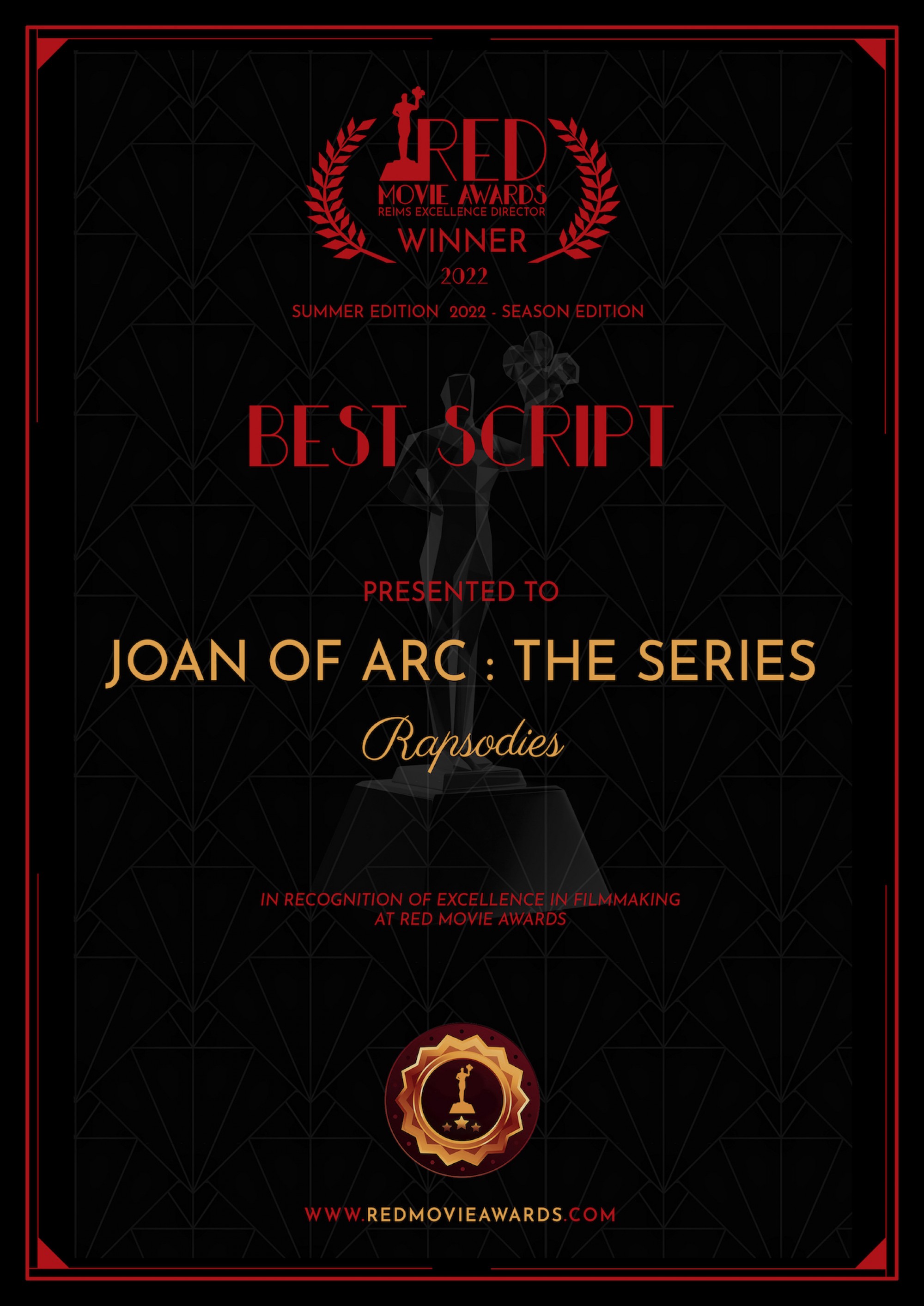 Joan of Arc: The Series - Best Script