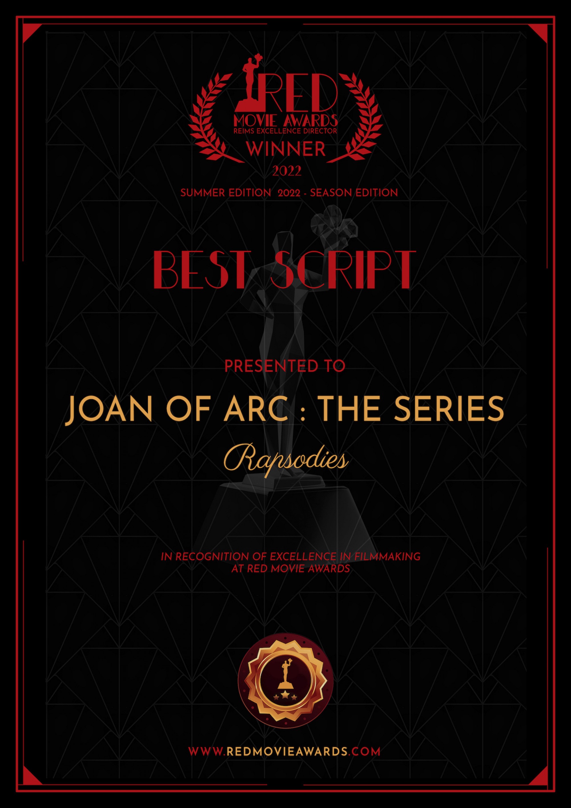 Joan of Arc: The Series - Best Script