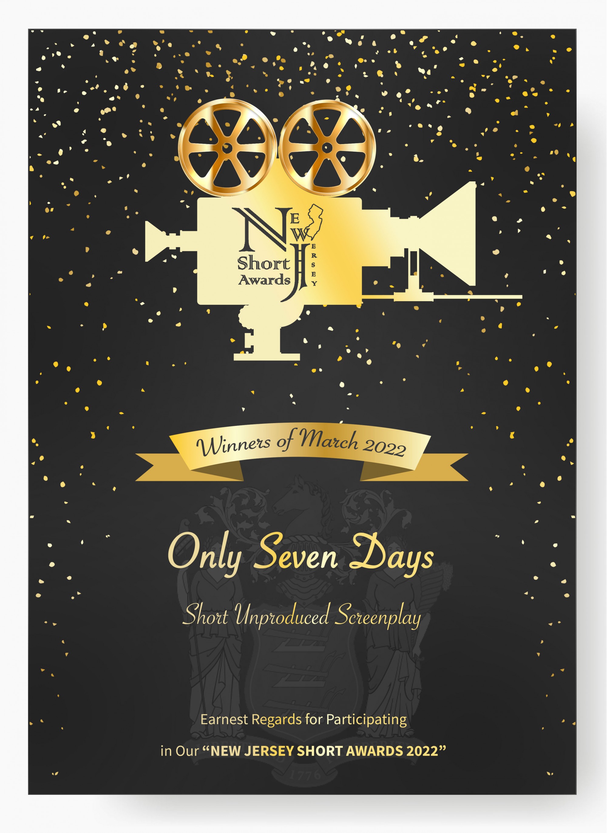 Only Seven Days - Best Unproduced Screenplay